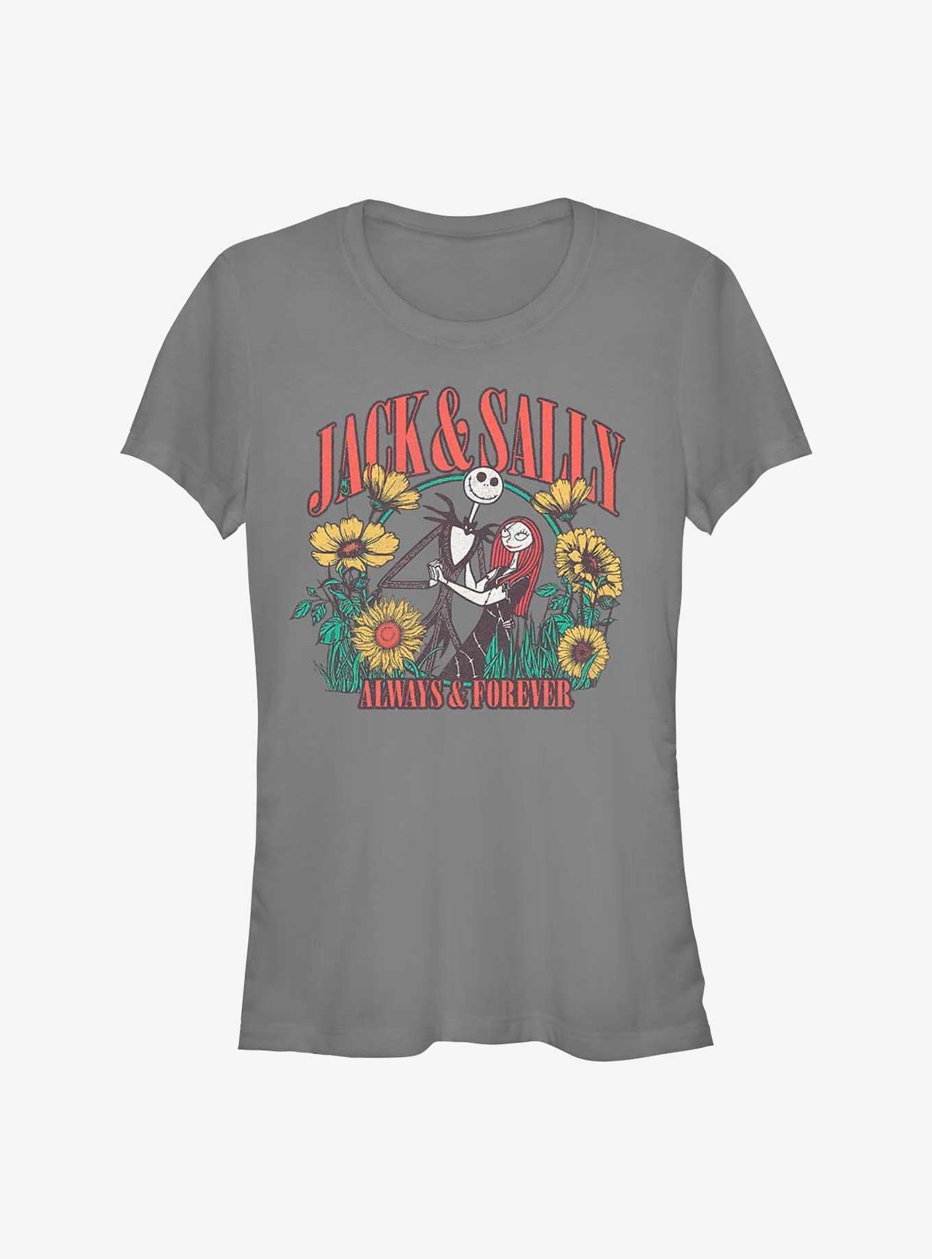 Disney The Nightmare Before Christmas Jack and Sally Girls T-Shirt T-Shirt | Trending Design | Great Gift Idea