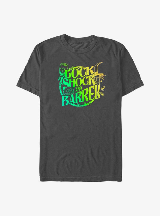 Disney The Nightmare Before Christmas Lock Shock and Barrel T-Shirt T-Shirt | High-Quality Print | Trending Now