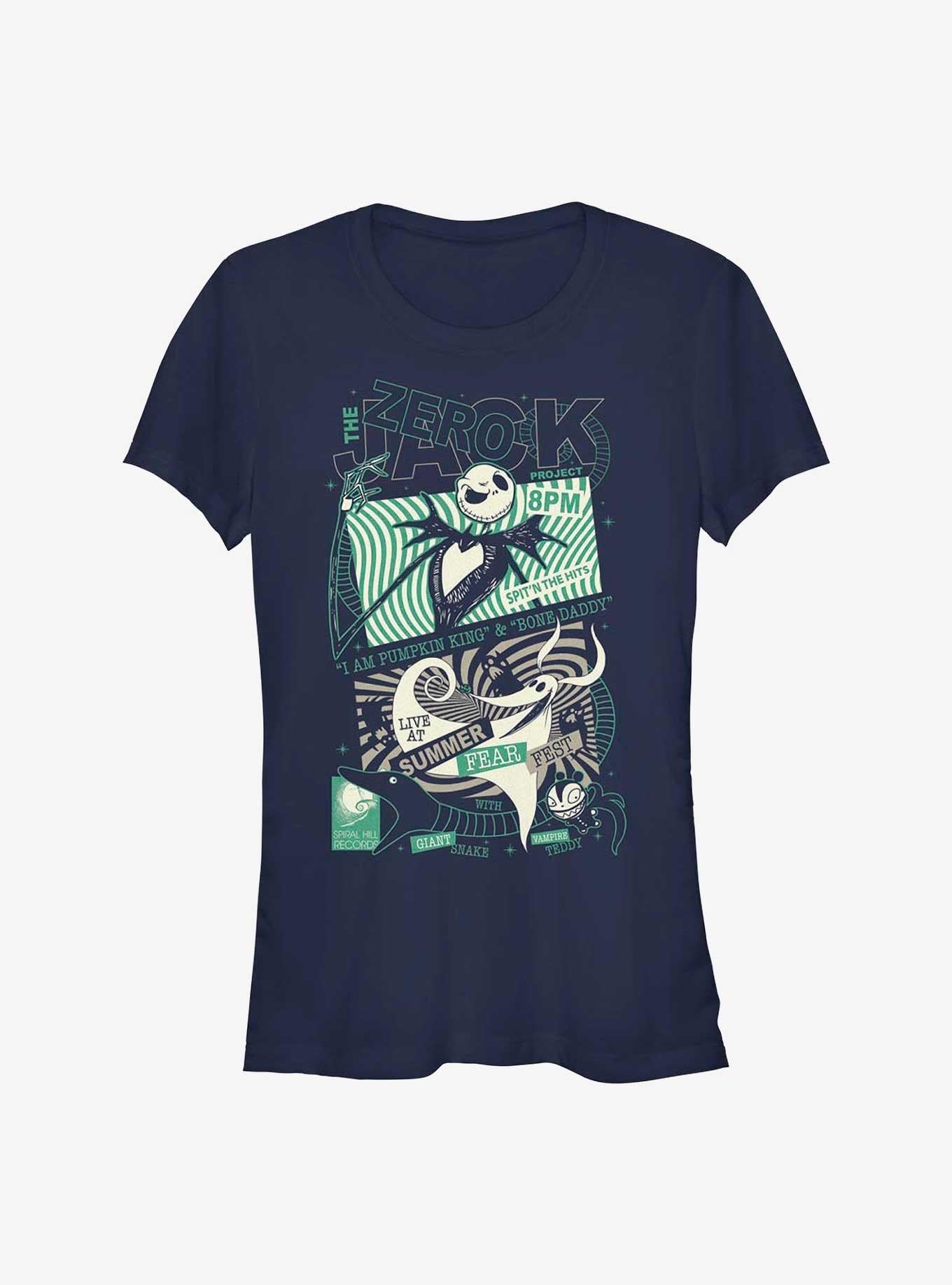 Disney The Nightmare Before Christmas Summer Fear Fest Jack Zero Girls T-Shirt T-Shirt | Viral Style | Great Gift Idea