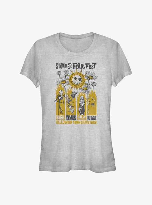 Disney The Nightmare Before Christmas Summer Fear Fest Poster Girls T-Shirt Poster | Best-Selling Artwork | Trending Now