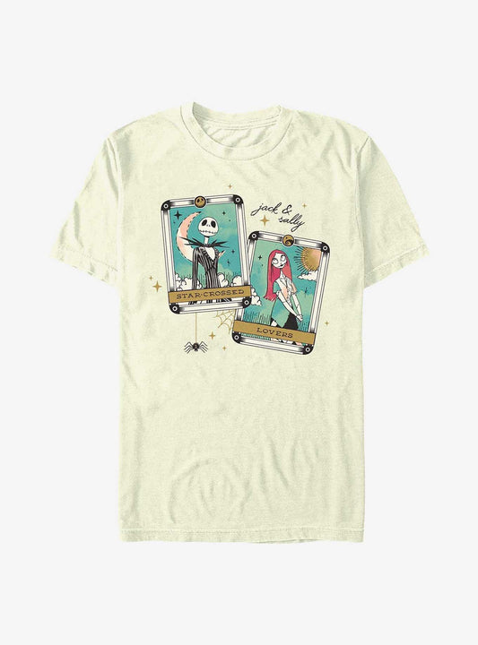 Disney The Nightmare Before Christmas Jack and Sally Tarot Cards T-Shirt T-Shirt | Aesthetic Graphic | High Demand Item