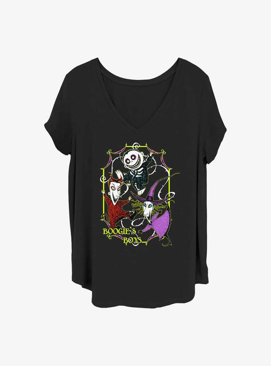 Disney The Nightmare Before Christmas Boogie's Boys Lock Shock & Barrel Girls T-shirt Plus Size | Trendy Graphic Tee | Casual Unisex T-shirt