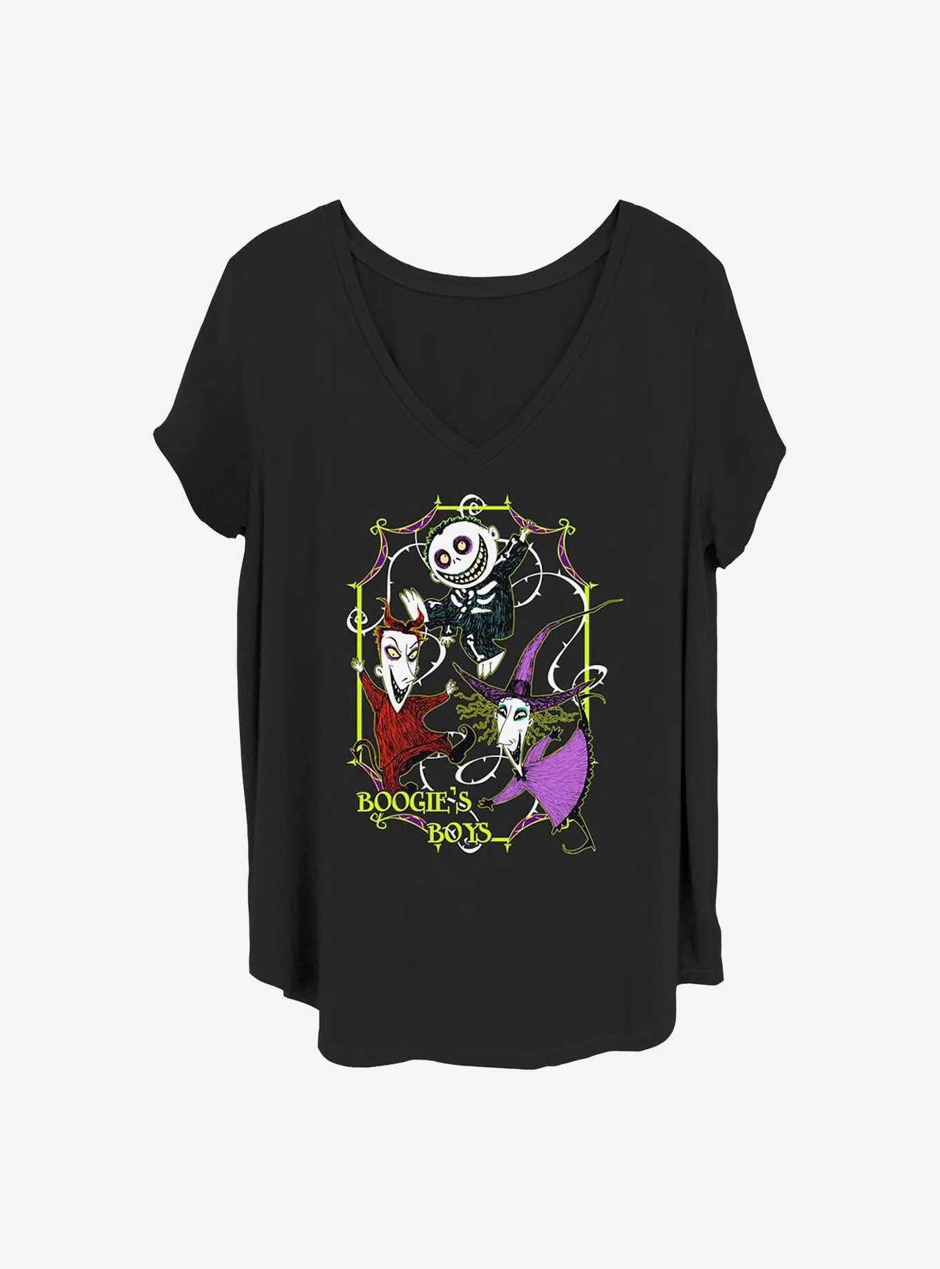 Disney The Nightmare Before Christmas Boogie's Boys Lock Shock Barrel Girls T-Shirt Plus Size T-Shirt | Exclusive Edition | Must-Have Style