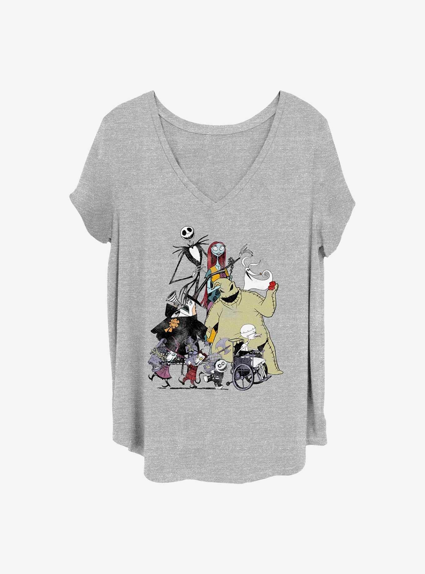 Disney The Nightmare Before Christmas Spooky Squad Girls T-Shirt Plus Size T-Shirt | Viral Style | Great Gift Idea