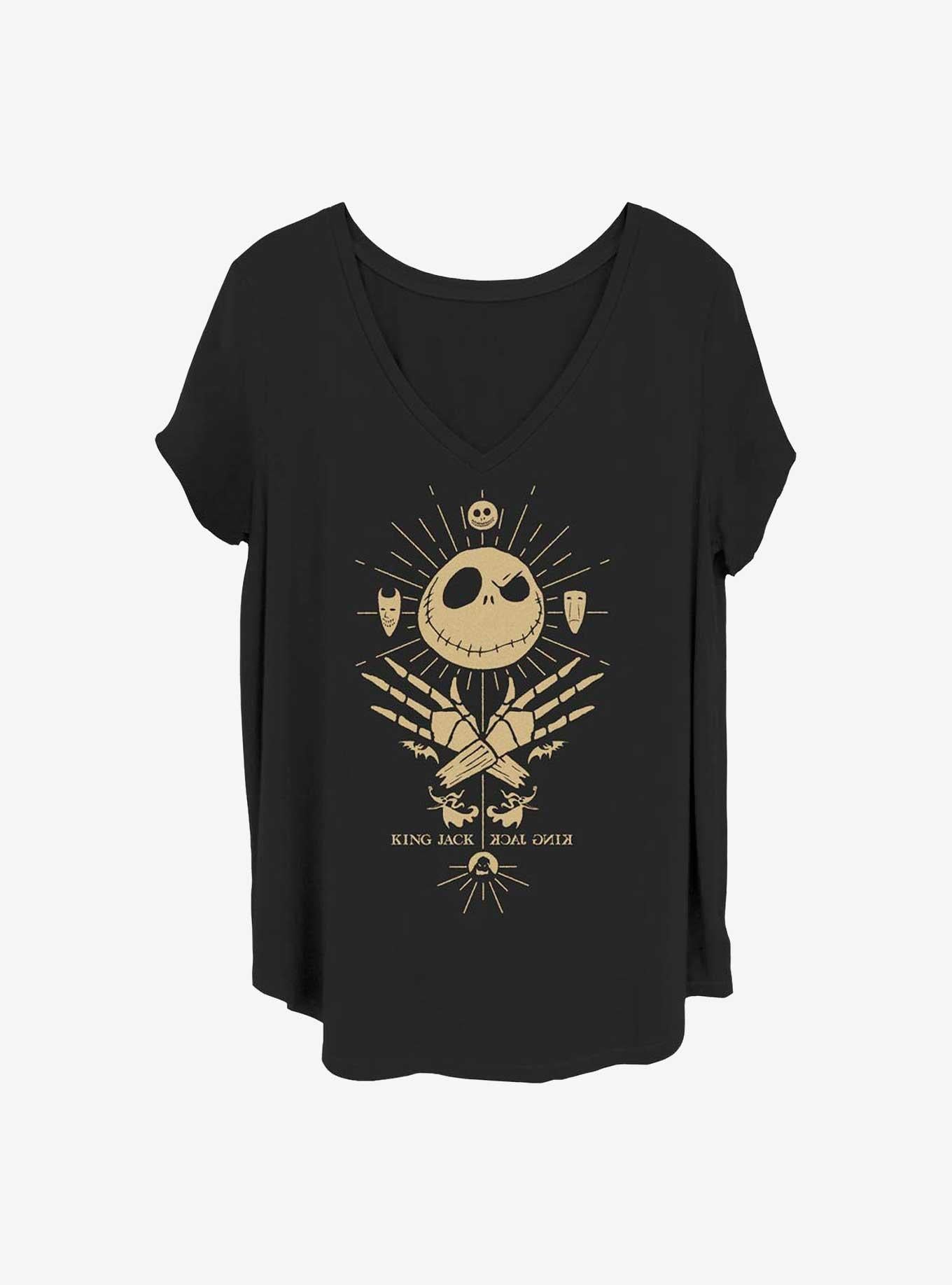 Disney The Nightmare Before Christmas King Jack Girls T-shirt Plus Size | Trendy Graphic Tee | Casual Unisex T-shirt
