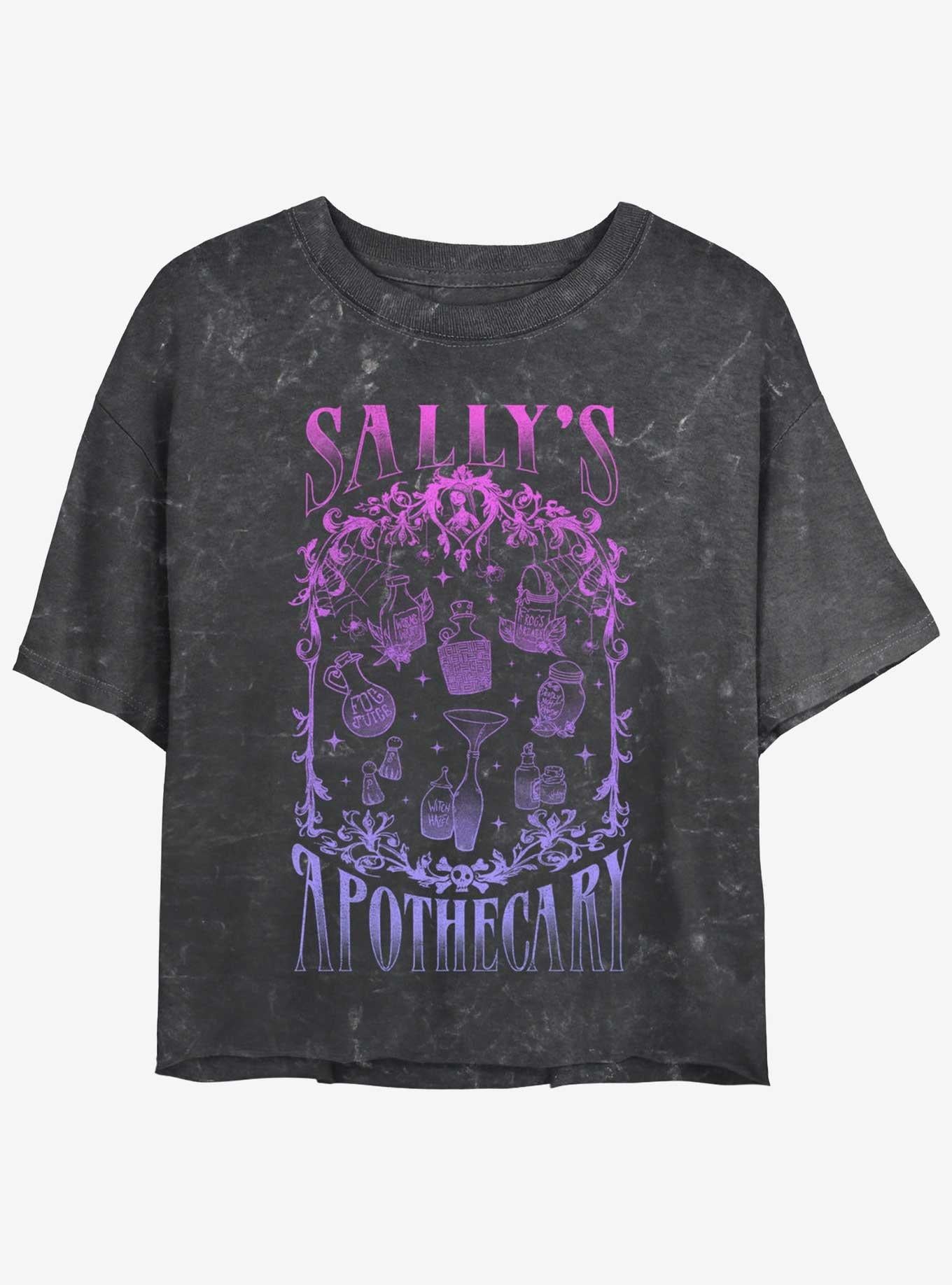 Disney The Nightmare Before Christmas Sally's Apothecary Mineral Wash Girls Crop T-Shirt T-Shirt | Streetwear Vibe | High Demand Item