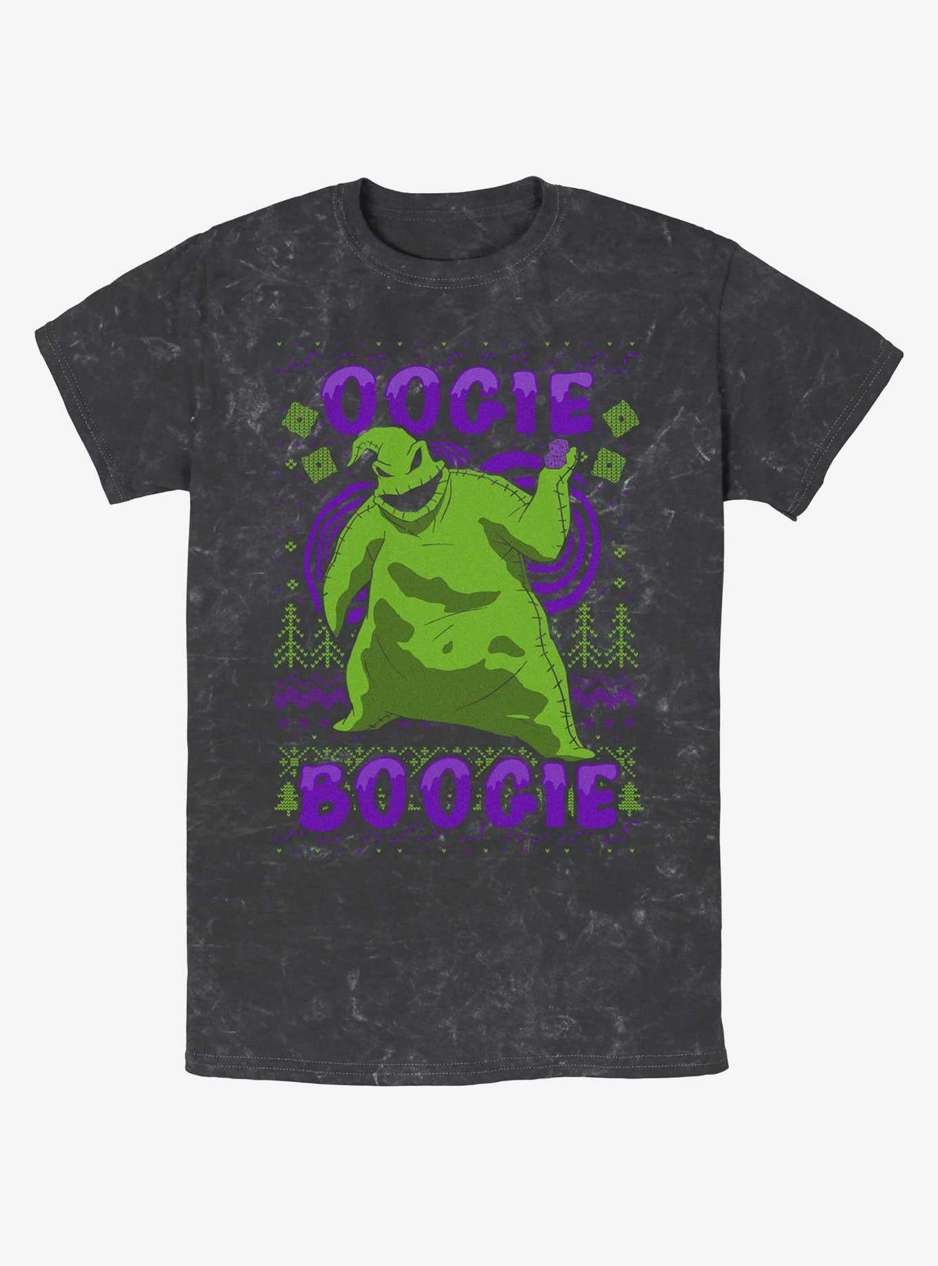 Disney The Nightmare Before Christmas Oogie Boogie Christmas Mineral Wash T-Shirt T-Shirt | High-Quality Print | Great Gift Idea