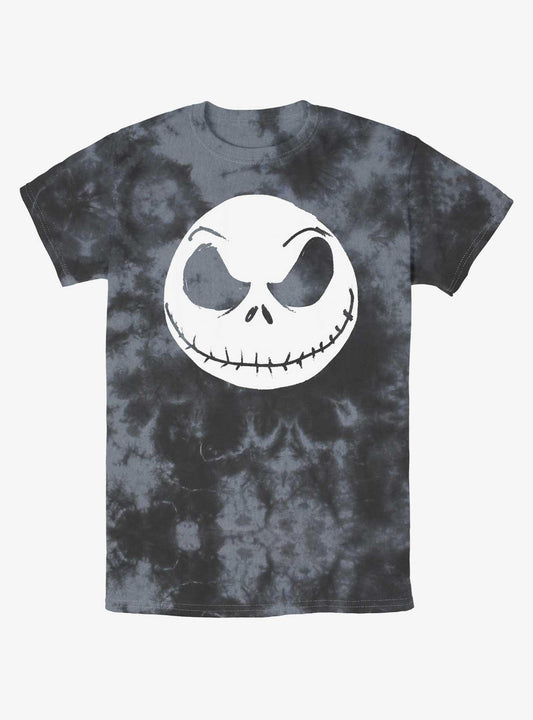 Disney The Nightmare Before Christmas Big Face Jack Tie-Dye T-Shirt T-Shirt | Trending Design | Must-Have Style
