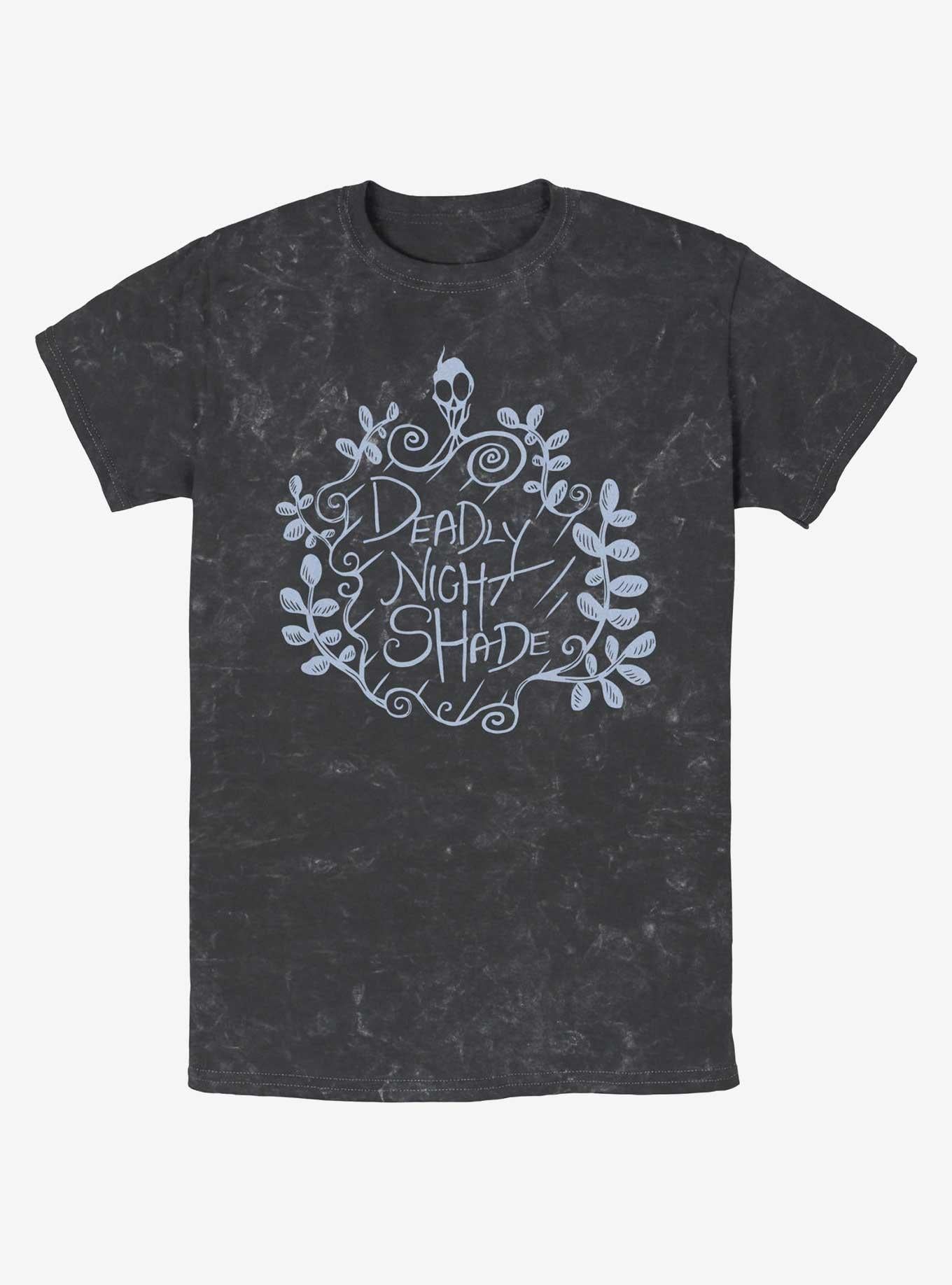 Disney The Nightmare Before Christmas Deadly Night Shade Mineral Wash T-Shirt T-Shirt | Streetwear Vibe | Must-Have Style