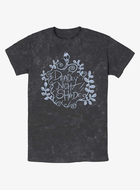 Disney The Nightmare Before Christmas Deadly Night Shade Mineral Wash T-Shirt T-Shirt | Streetwear Vibe | Must-Have Style