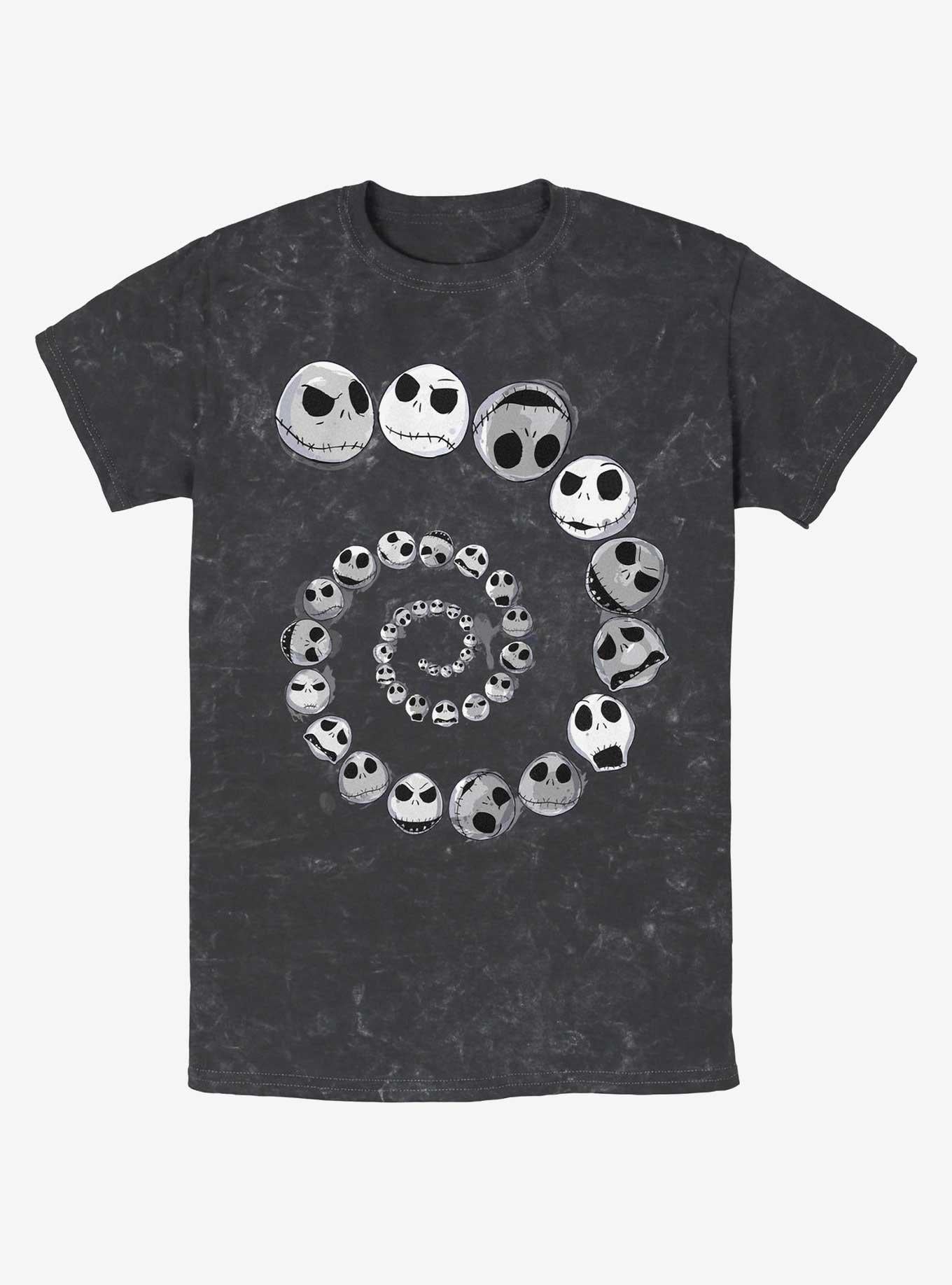 Disney The Nightmare Before Christmas Jack Emotions Spiraling Mineral Wash T-Shirt T-Shirt | Viral Style | Trending Now
