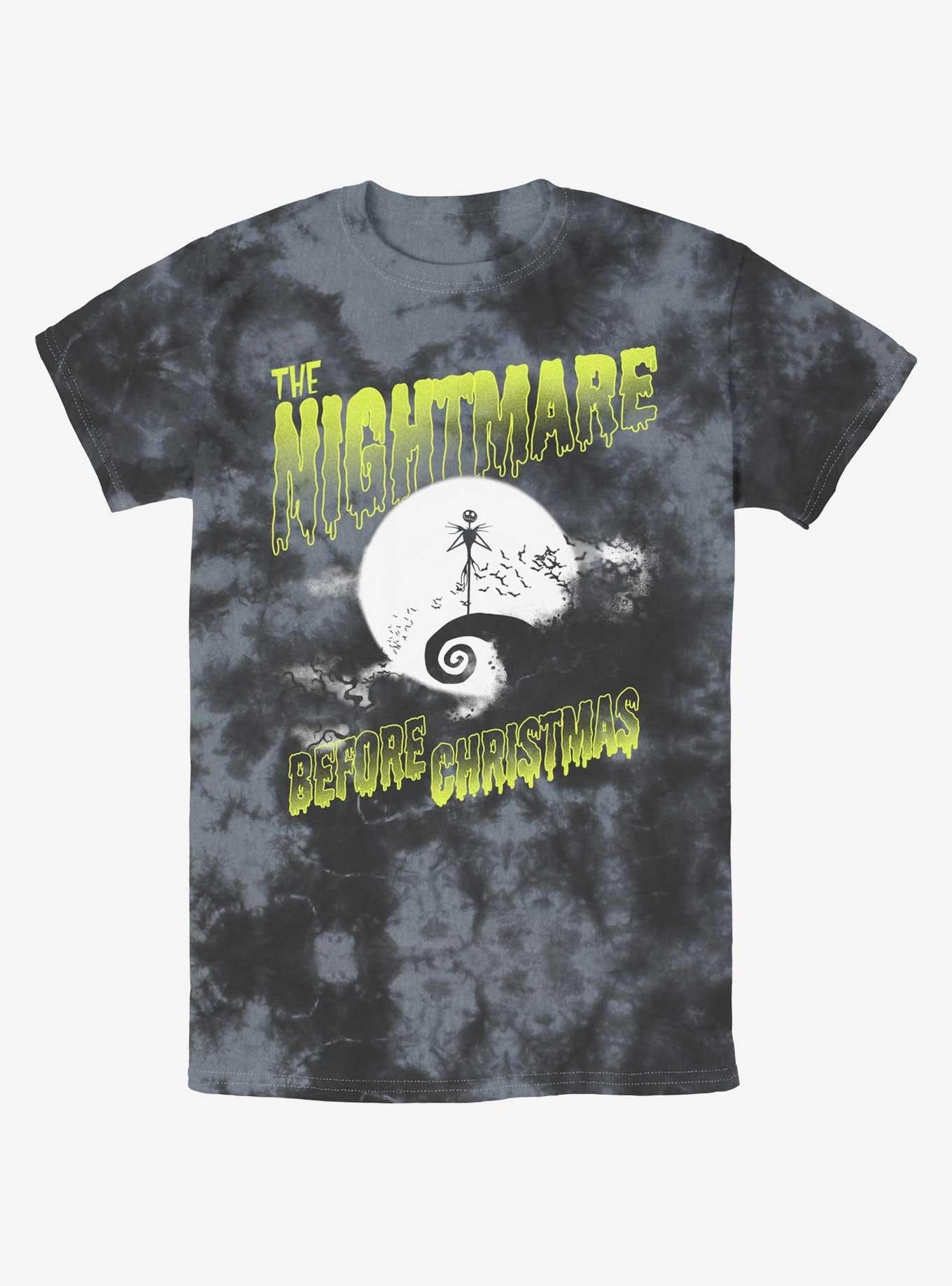 Disney The Nightmare Before Christmas Moonlit Jack Skellington Tie-Dye T-Shirt T-Shirt | Aesthetic Graphic | Perfect For Daily Wear