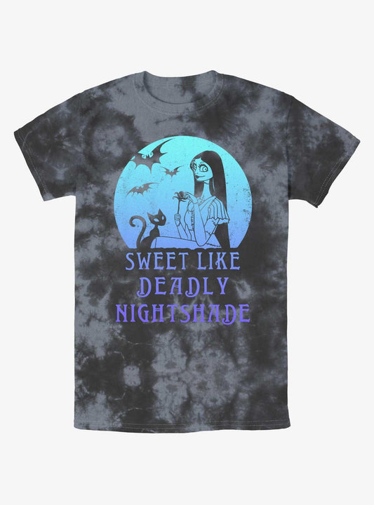 Disney The Nightmare Before Christmas Sally Sweet Like Deadly Nightshade Tie-Dye T-Shirt T-Shirt | Viral Style | High Demand Item