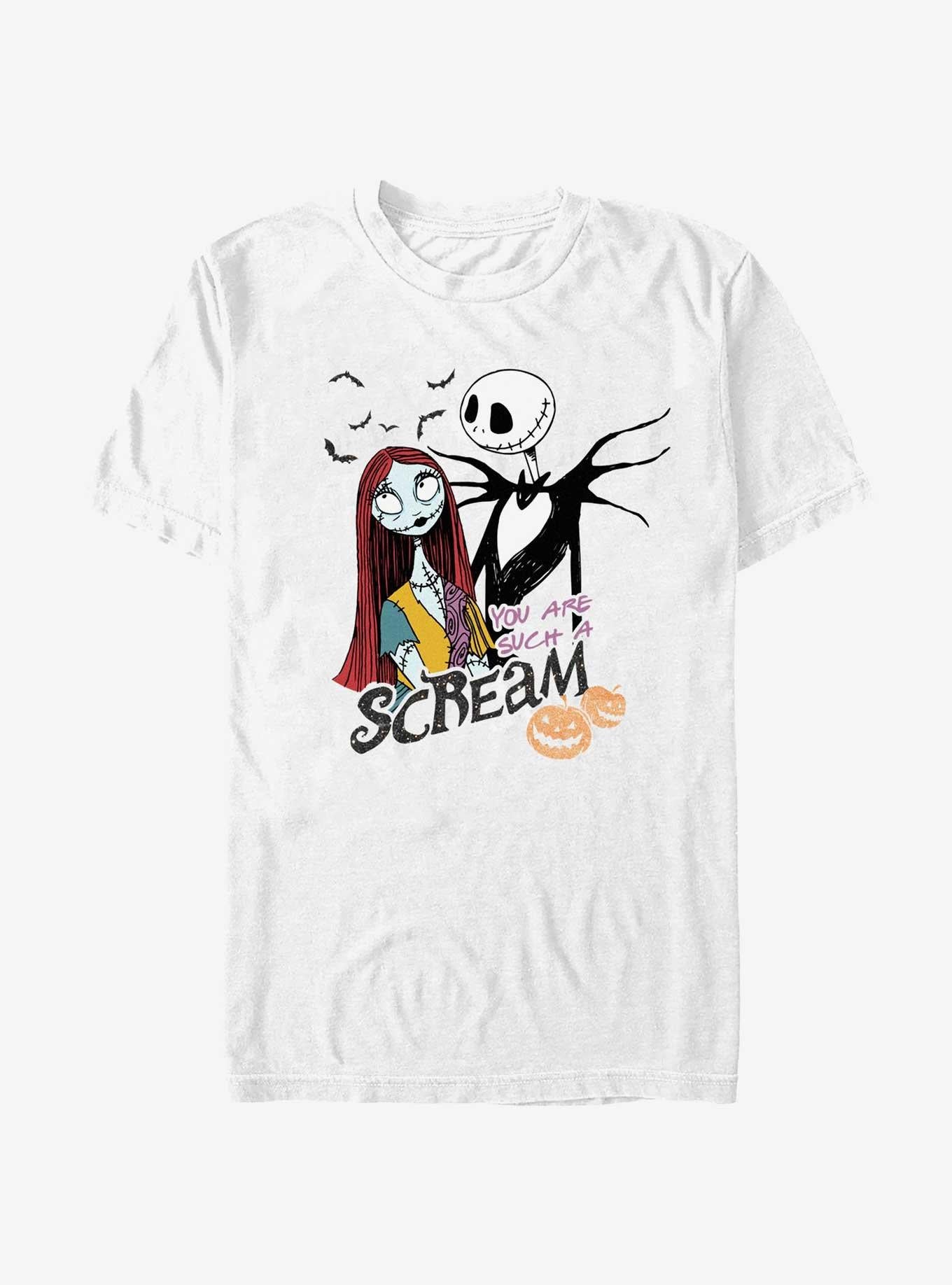 Disney The Nightmare Before Christmas Jack And Sally You Are Such A Scream T-shirt | Trendy Graphic Tee | Casual Unisex T-shirt