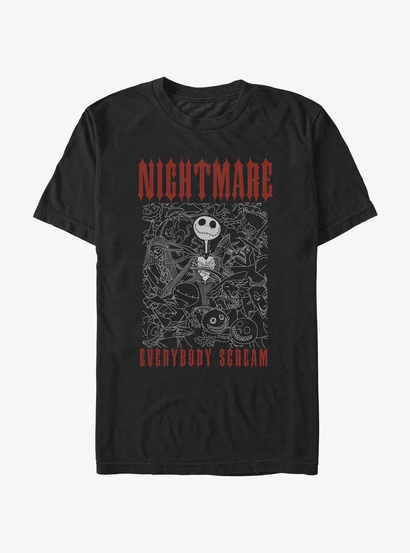 Disney The Nightmare Before Christmas Everybody Scream T-Shirt T-Shirt | Viral Style | Top Pick For Fans