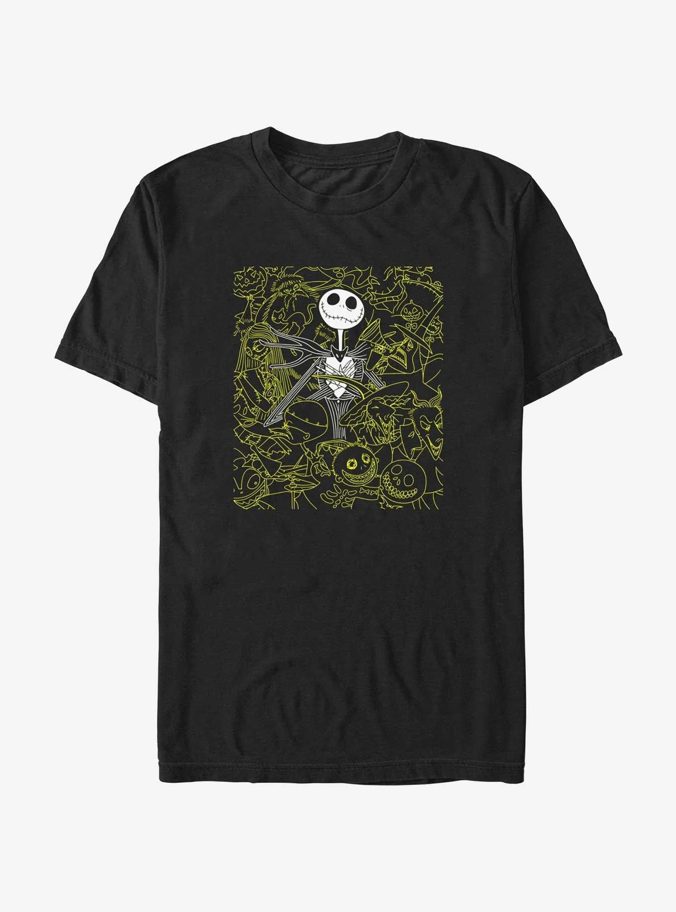 Disney The Nightmare Before Christmas Jack Skellington Focus T-Shirt T-Shirt | High-Quality Print | Perfect For Daily Wear