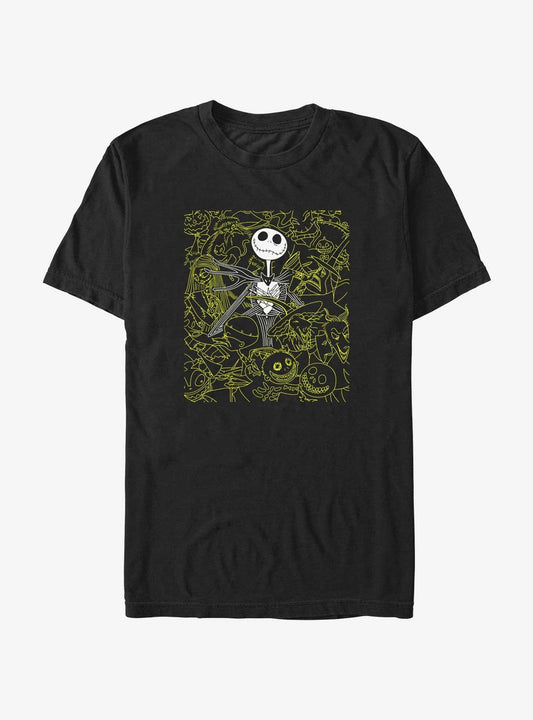 Disney The Nightmare Before Christmas Jack Skellington Focus T-Shirt T-Shirt | High-Quality Print | Perfect For Daily Wear