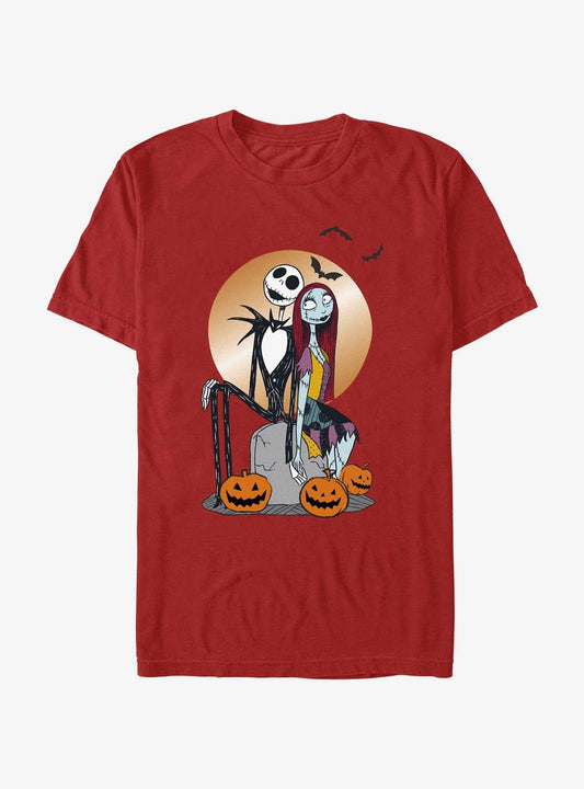 Disney The Nightmare Before Christmas Jack and Sally Holding Hands T-Shirt T-Shirt | High-Quality Print | Great Gift Idea