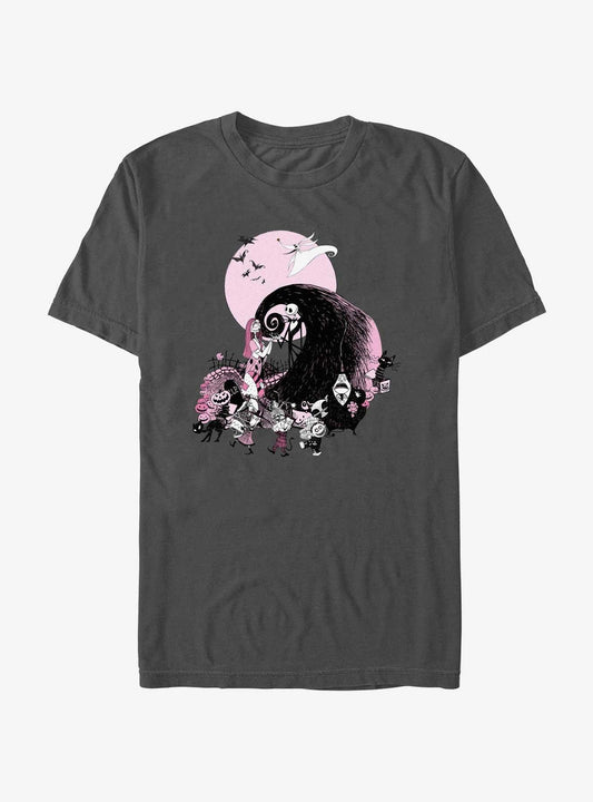 Disney The Nightmare Before Christmas Nightmare Group T-shirt | Trendy Graphic Tee | Casual Unisex T-shirt