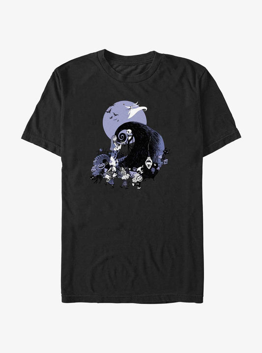 Disney The Nightmare Before Christmas Nightmare Squad T-shirt | Trendy Graphic Tee | Casual Unisex T-shirt