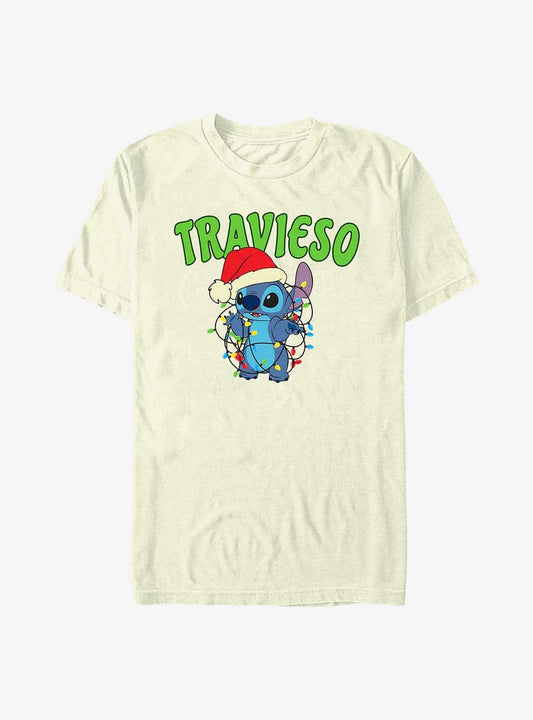 Disney Lilo Stitch Travieso Naughty in Spanish T-Shirt T-Shirt | Exclusive Art Design | Top Pick For Fans