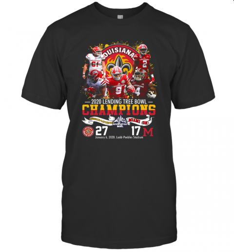2020 Lendingtree Bowl Champions Louisiana Lafayette Vs Miami T Shirt