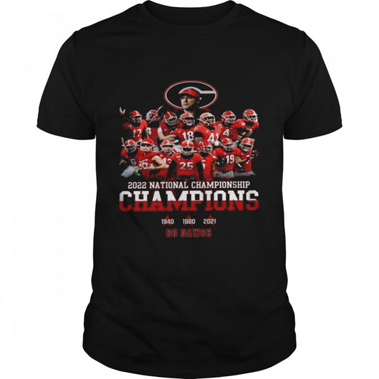2022 national championship champions 1940 1980 2021 go dawgs shirt