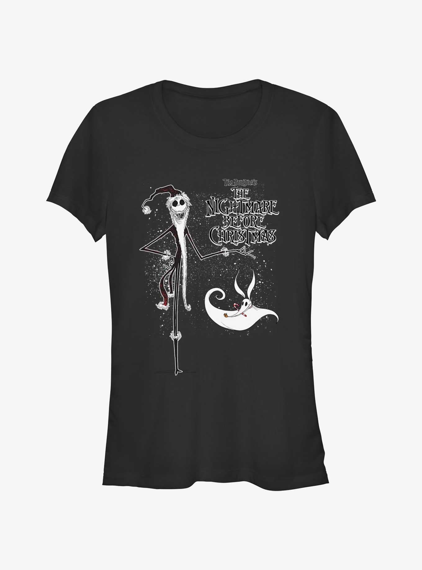 Disney The Nightmare Before Christmas Santa Jack and Zero Girls T-Shirt T-Shirt | Trending Design | High Demand Item