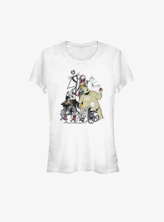 Disney The Nightmare Before Christmas Halloween Town Members Girls T-Shirt T-Shirt | Premium Graphic | Must-Have Style