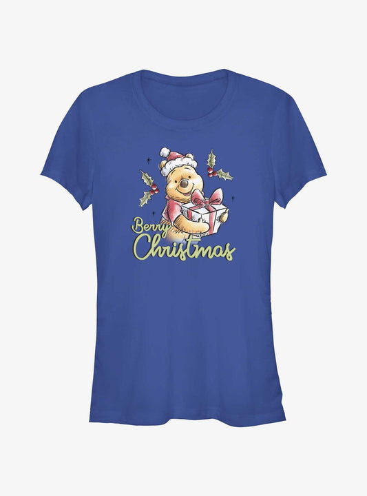 Disney Winnie The Pooh Berry Christmas Girls T-Shirt T-Shirt | Best-Selling Artwork | Must-Have Style