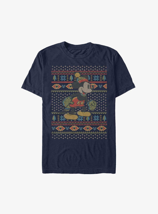 Disney Mickey Mouse Vintage Ugly Christmas Extra Soft T-Shirt T-Shirt | Trending Design | Perfect For Daily Wear