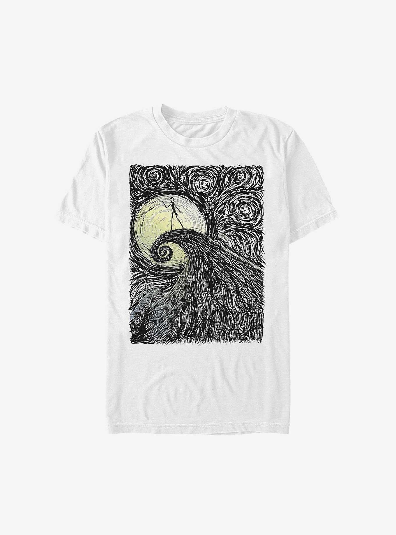 Disney The Nightmare Before Christmas Jack On Spiral Hill Extra Soft T-Shirt T-Shirt | Viral Style | Perfect For Daily Wear