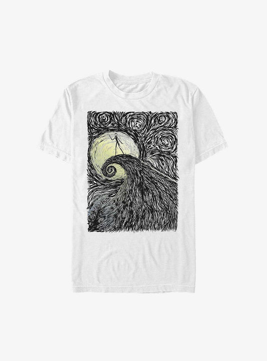 Disney The Nightmare Before Christmas Jack On Spiral Hill Extra Soft T-Shirt T-Shirt | Viral Style | Perfect For Daily Wear