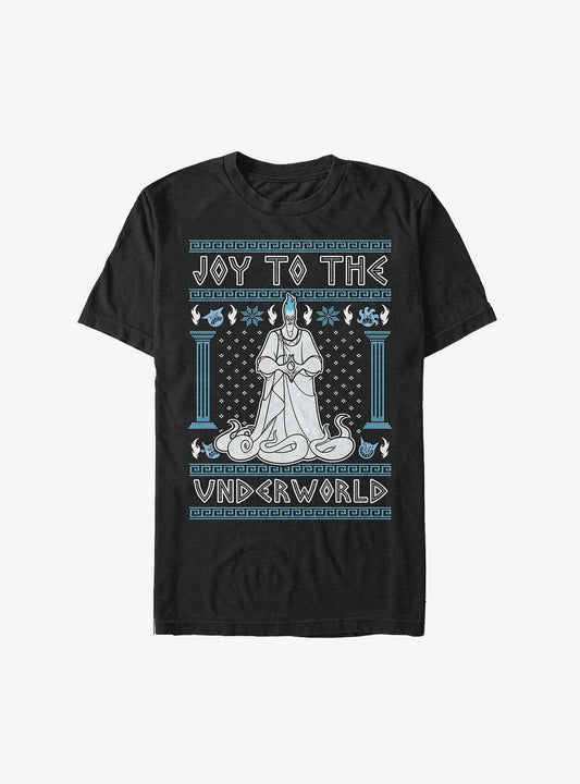 Disney Villains Hades Joy To The Underworld Ugly Christmas Extra Soft T-Shirt T-Shirt | Streetwear Vibe | Perfect For Daily Wear