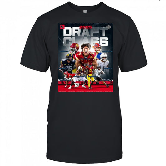 2025 Draft Class Houston Texans Graham Mertz, Jayden Higgins, Luke Lachey, Aireontae Lamont Ersery NFL t shirt