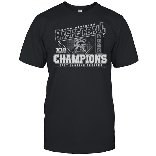 2025 MHSAA Boys Basketball D1 Champions East Lansing Trojans Shirt