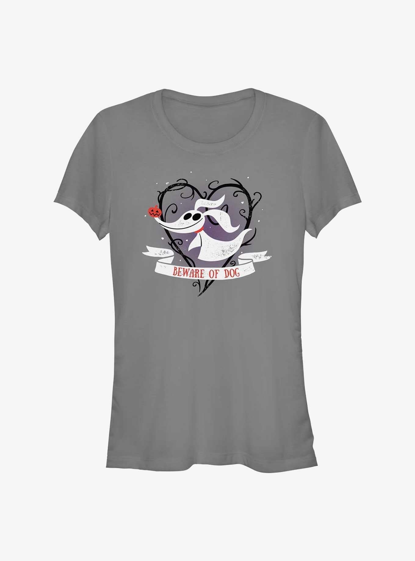 Disney The Nightmare Before Christmas Beware of Dog Zero Girls T-Shirt T-Shirt | High-Quality Print | Perfect For Daily Wear