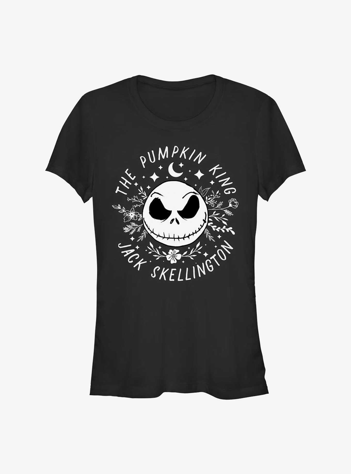 Disney The Nightmare Before Christmas Jack Skellington Pumpkin King Face Girls T-Shirt T-Shirt | Viral Style | Top Pick For Fans