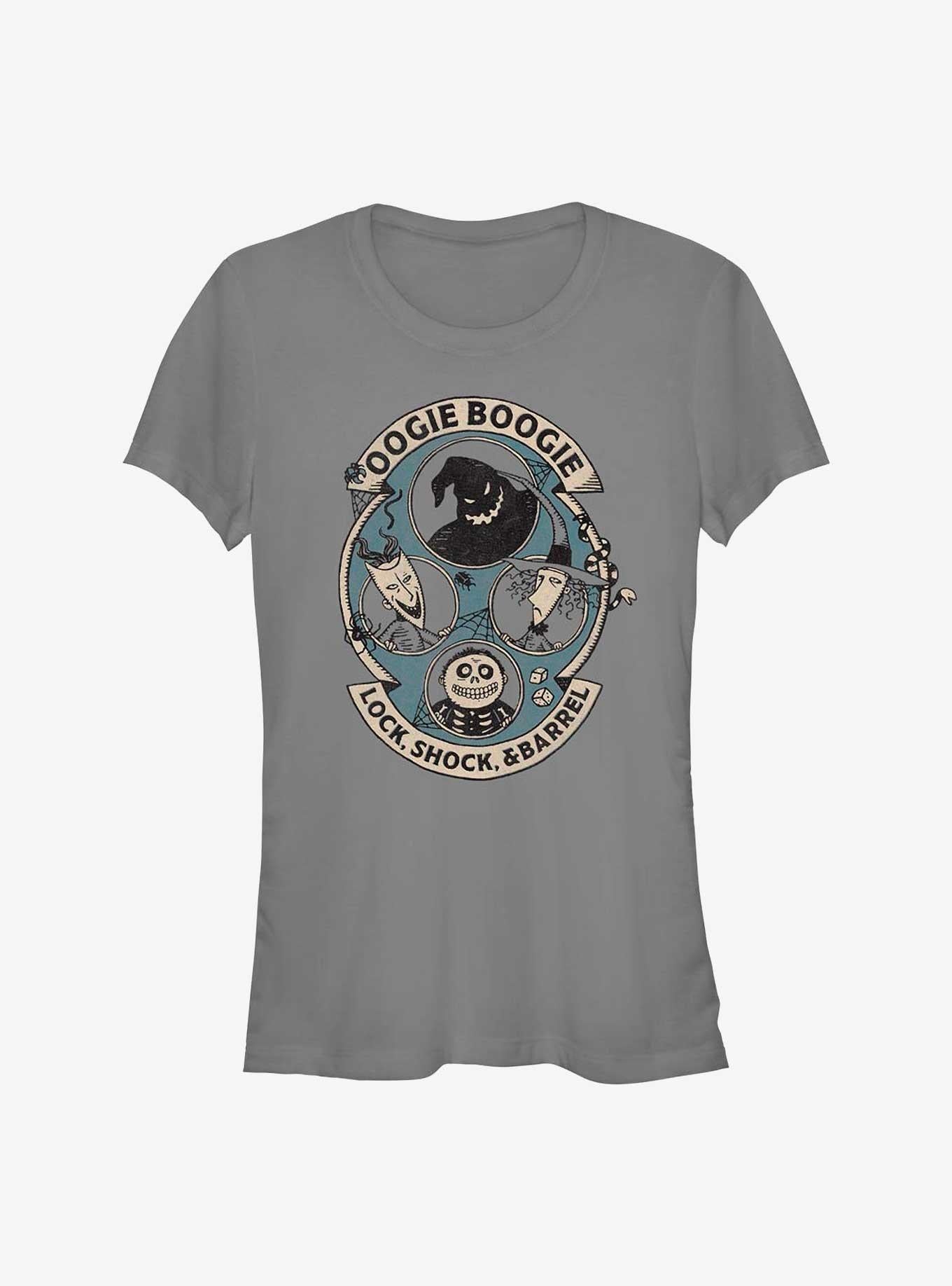Disney The Nightmare Before Christmas Oogie Boogie and Lock Shock Barrel Girls T-Shirt T-Shirt | Viral Style | Perfect For Daily Wear