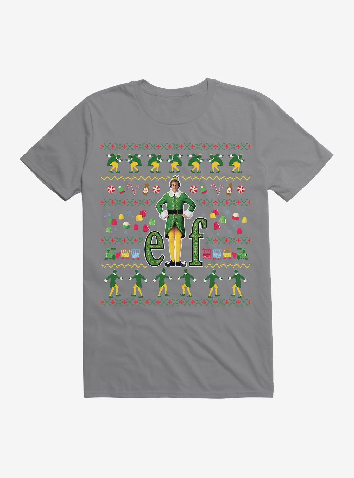 Elf Movie Ugly Christmas Pattern T-shirt | Trendy Graphic Tee | Casual Unisex T-shirt