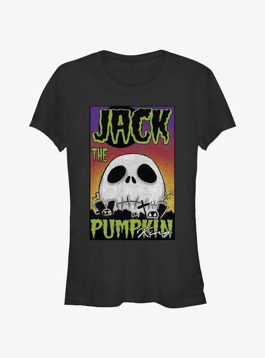 Disney The Nightmare Before Christmas Jack The Pumpkin King Skull Poster Girls T-Shirt Poster | Streetwear Vibe | Great Gift Idea
