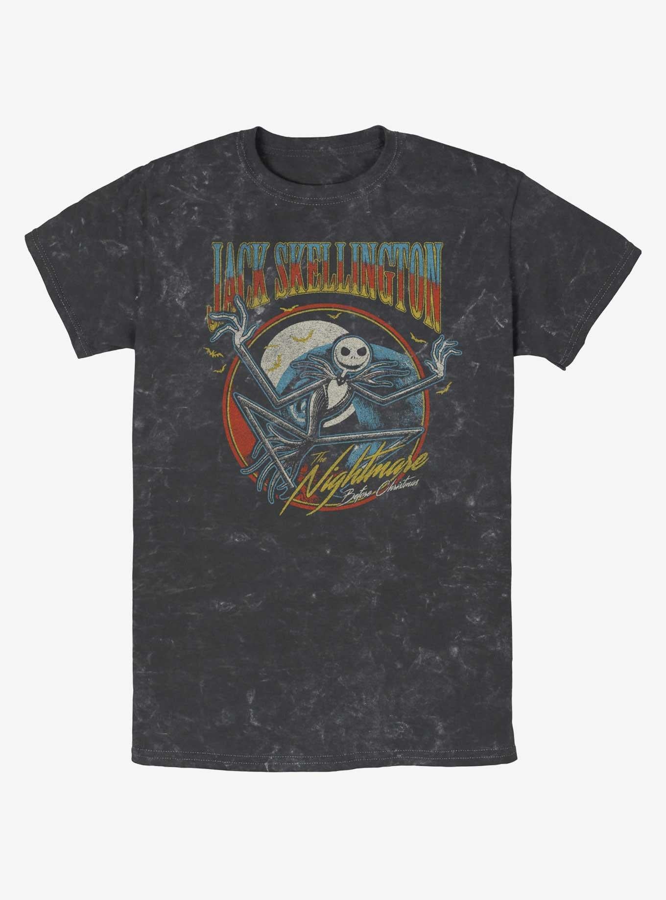 Disney The Nightmare Before Christmas Jack Skellington Badge Mineral Wash T-Shirt T-Shirt | Trending Design | Trending Now
