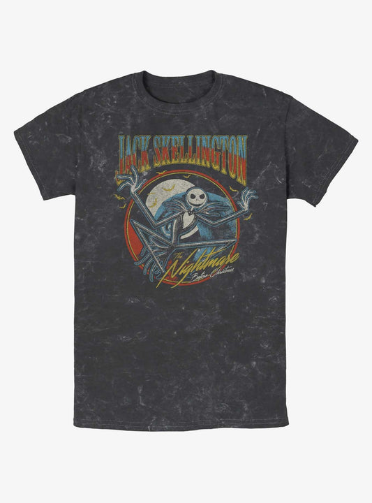 Disney The Nightmare Before Christmas Jack Skellington Badge Mineral Wash T-Shirt T-Shirt | Trending Design | Trending Now