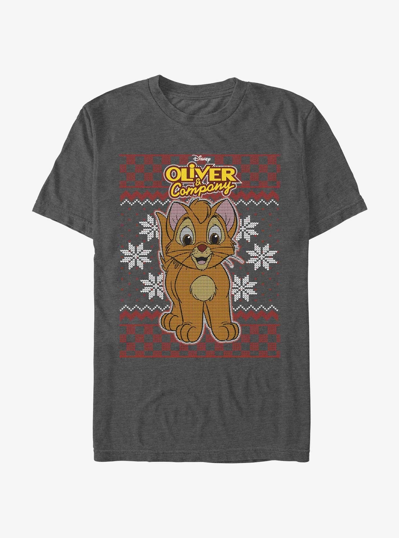 Disney Oliver Company Oliver Ugly Christmas T-Shirt T-Shirt | Premium Graphic | High Demand Item