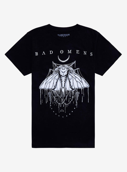 Bad Omens Moth Boyfriend Fit Girls T-Shirt