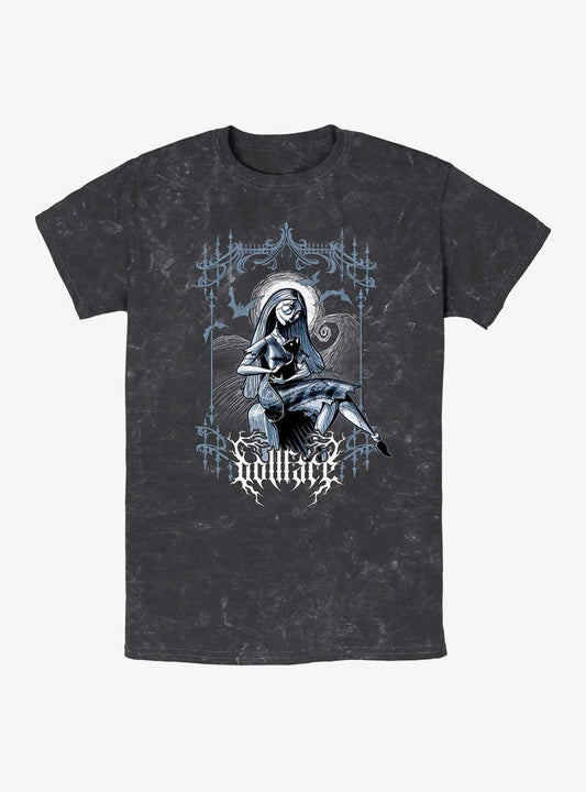 Disney The Nightmare Before Christmas Sally Dollface Mineral Wash T-Shirt T-Shirt | Viral Style | Great Gift Idea