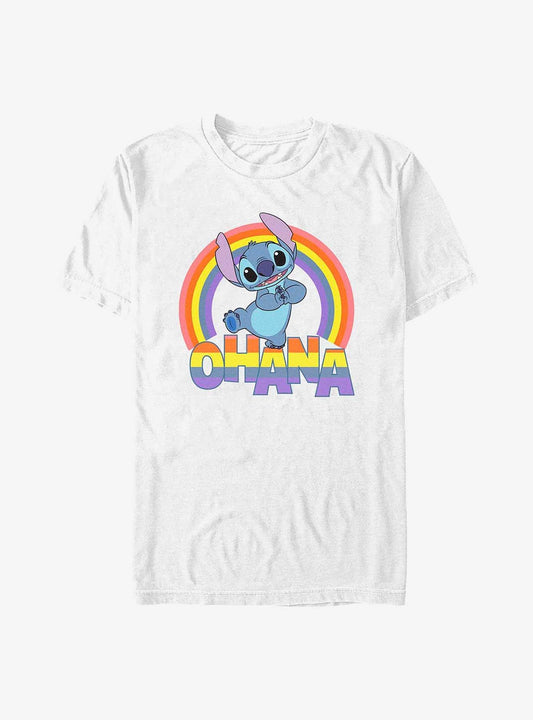 Disney Lilo Stitch Rainbow Ohana T-Shirt T-Shirt | Fan Favorite Style | Top Pick For Fans