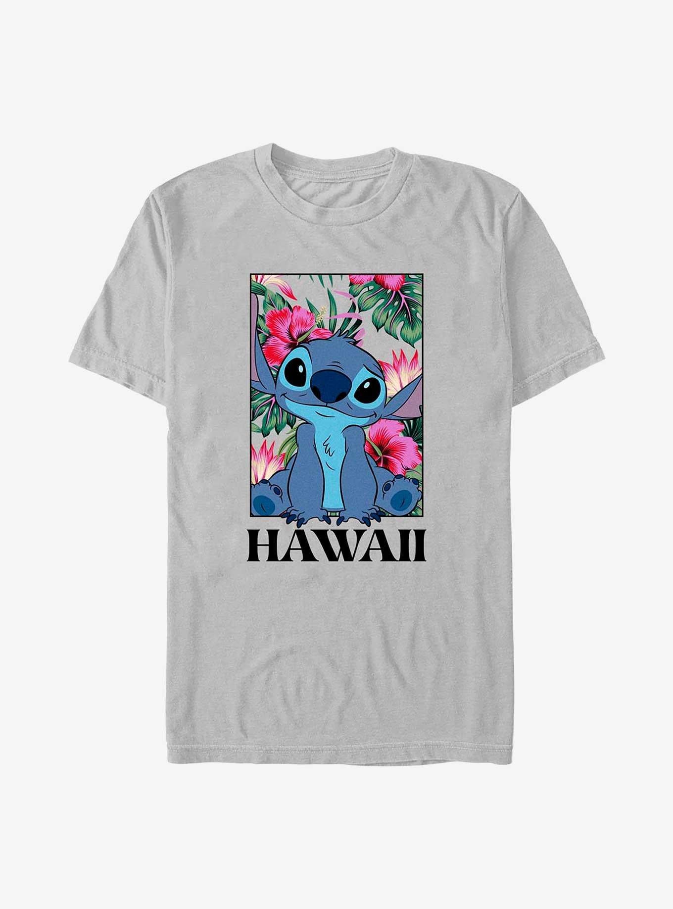 Disney Lilo Stitch Stitch Floral Frame T-Shirt T-Shirt | Trending Streetwear Style | Perfect For Daily Wear