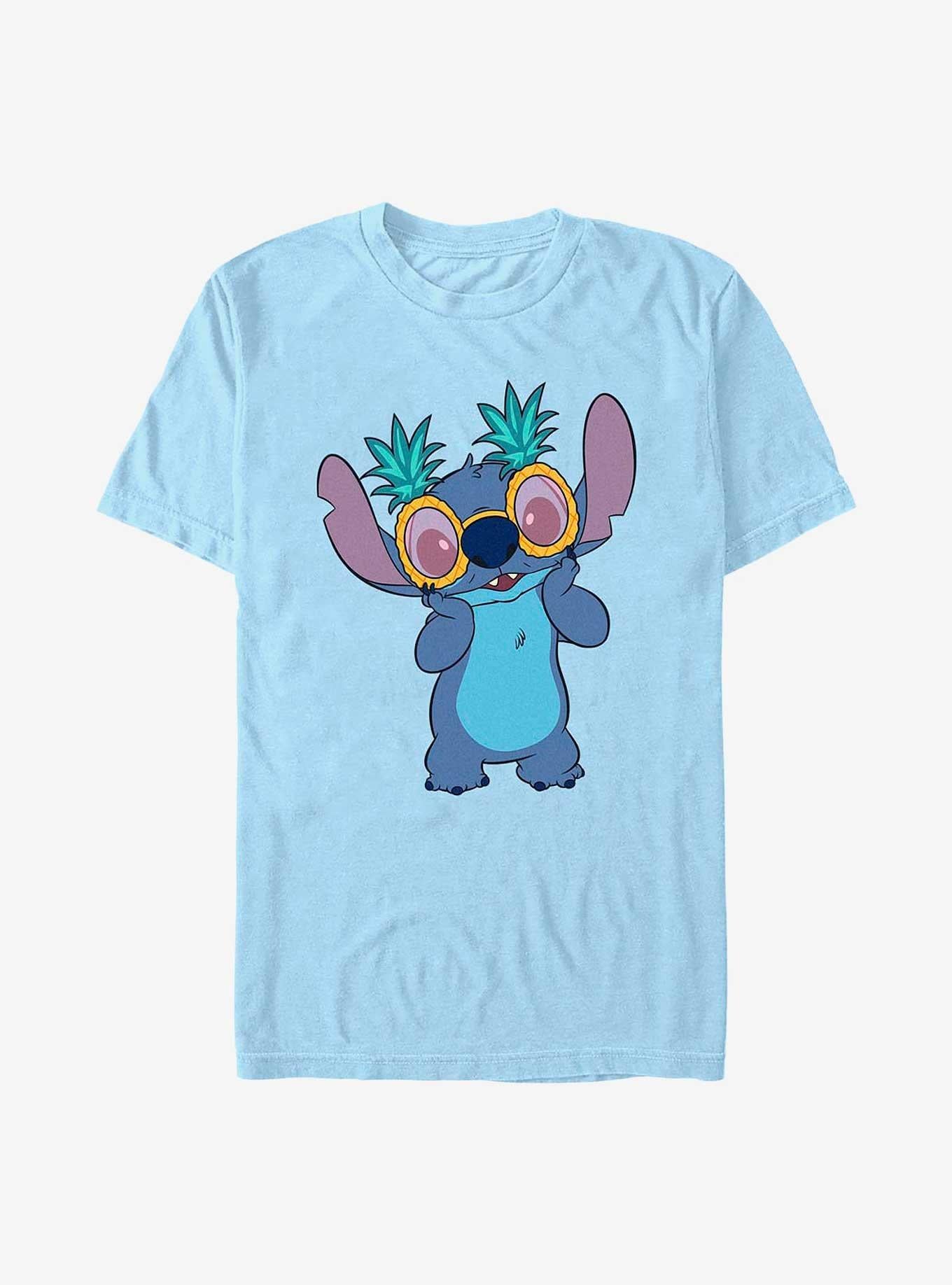 Disney Lilo Stitch Stitch Pineapple Glasses T-Shirt T-Shirt | High-Quality Print | Great Gift Idea