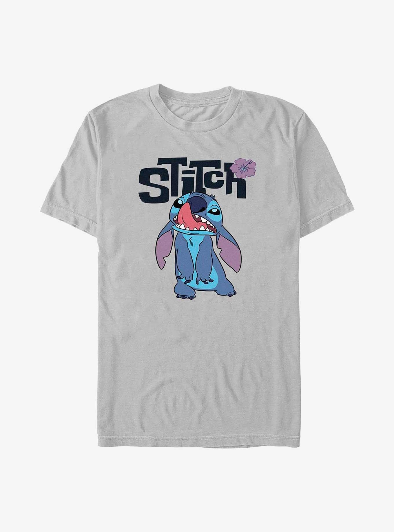 Disney Lilo Stitch Silly Face Flowers T-Shirt T-Shirt | Top Trending Artwork | High Demand Item
